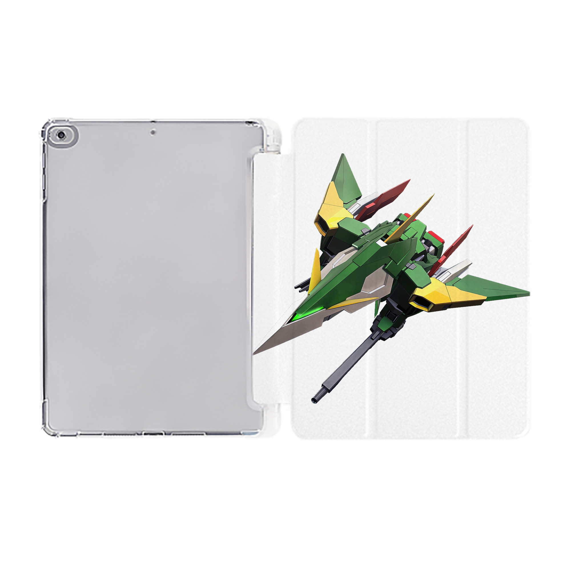 （画像用） 機動戦士ガンダム Mobile Suit Gundam IPad ケース ペン収納付き 三つ折りスタンド PUレザー×シリコン 対応機種9.5/10.5/10.9インチ